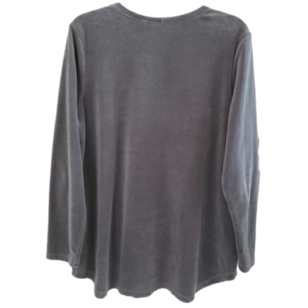 DENIM&CO TUNIC SZ M GRAY - Picture 2 of 9